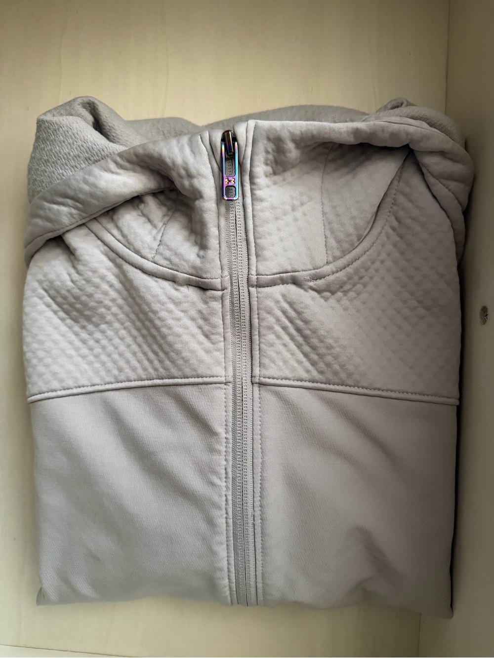 Under Armour Light Gray Women's Bomber Jacket with Hood